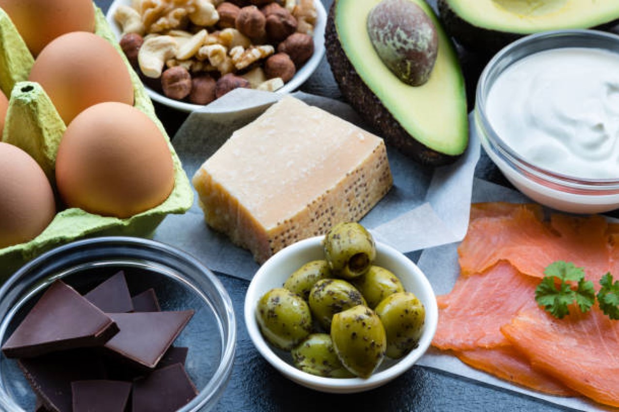 Image of high fat, low carb foods
